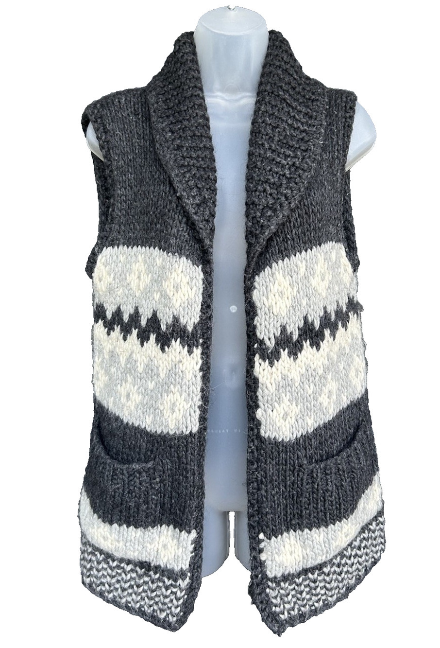 Madewell Cowichan-Style Chunky Knit Fair Isle Sweater Vest Size Sm Wool Alpaca